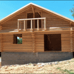 Casa de madera de troncos