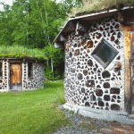 Fotos de casas ecológicas de madera de leña, Nueva York, EEUU.