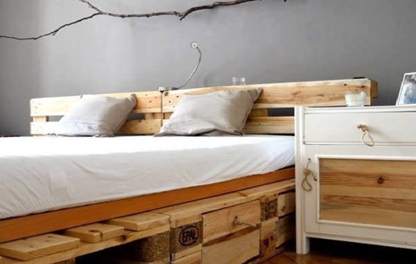 camas de palet estilo rústico